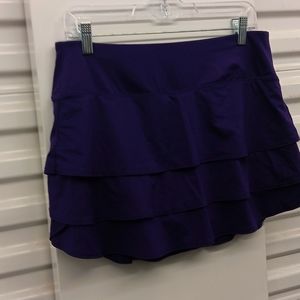 ATHLETA 💜 Purple Ruffled Tennis skirt- NWOT